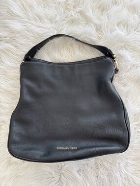 Michael Kors Black Pebbled Leather Hobo Shoulder Bag